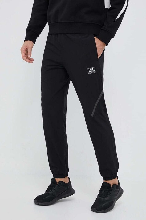Παντελόνι φόρμας Reebok Classic χρώμα: μαύρο