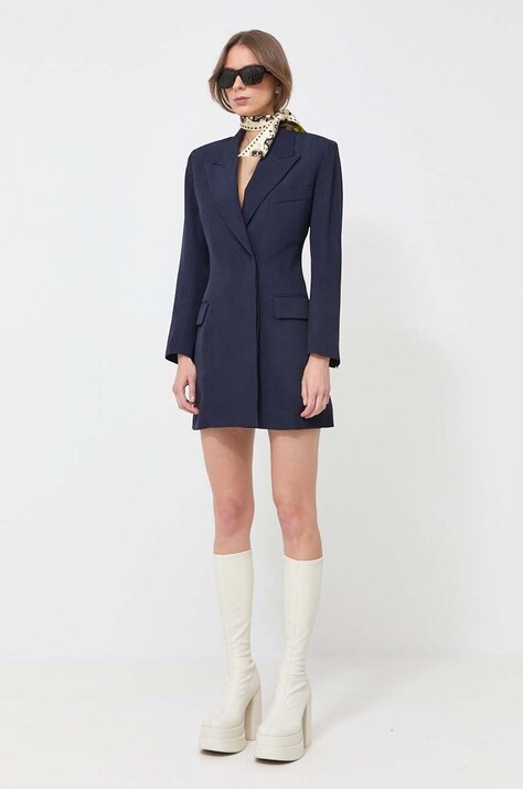 Φόρεμα Victoria Beckham χρώμα: ναυτικό μπλε