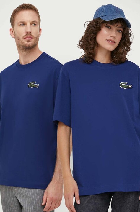 Βαμβακερό μπλουζάκι Lacoste