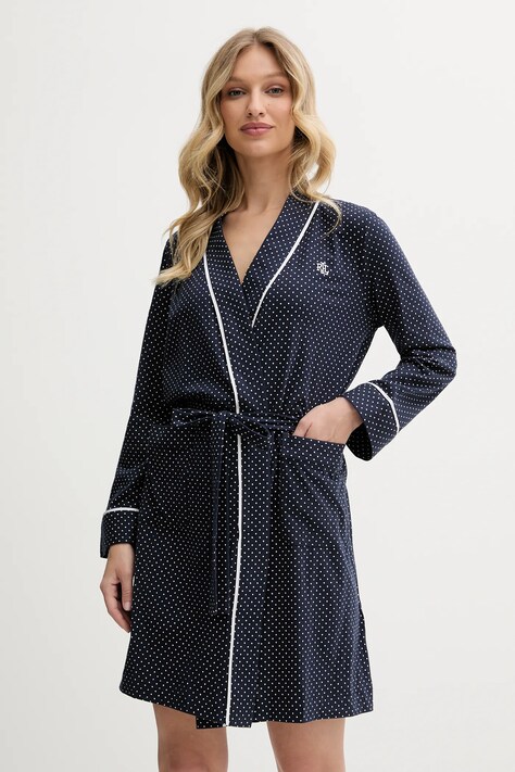 Βαμβακερό μπουρνούζι Lauren Ralph Lauren χρώμα: ροζ, I814702