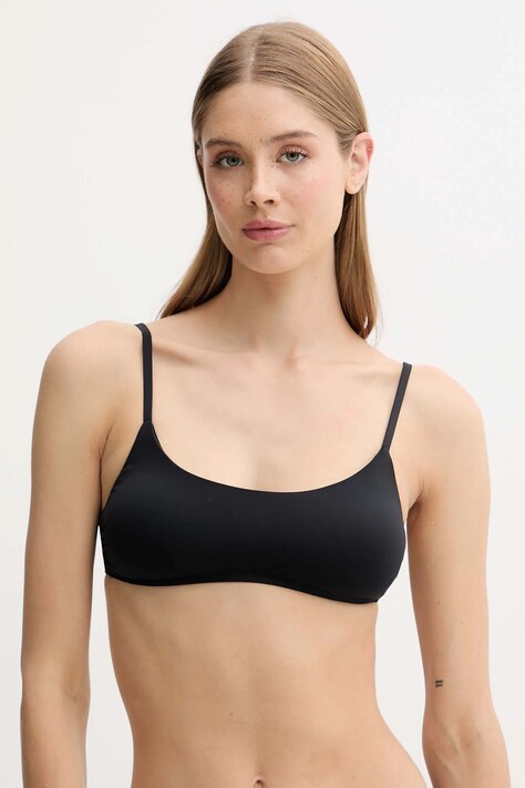 Bikini top United Colors of Benetton χρώμα: μαύρο