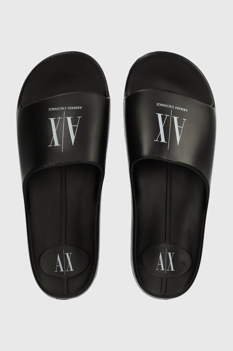 Παντόφλες Armani Exchange χρώμα: μαύρο, XUP012 XV675 S277