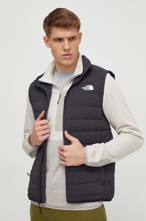 Αμάνικο από πούπουλα The North Face ανδρικά, χρώμα: μαύρο