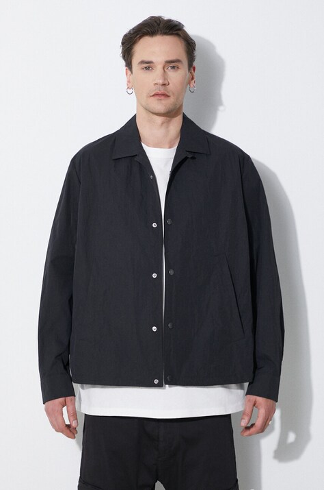 Μπουφάν Neil Barrett Boxy Coach Jacket χρώμα: μαύρο, MY11097A-Y039-001N