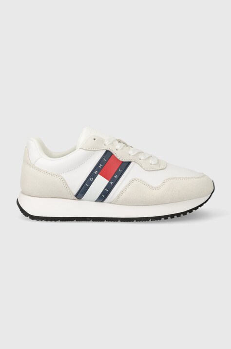 Αθλητικά Tommy Jeans TJW EVA RUNNER MAT MIX ESS χρώμα: άσπρο, EN0EN02510