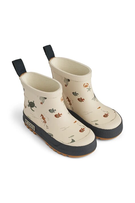 Παιδικά ουέλλινγκτον Liewood Tekla Printed Rainboot χρώμα: μπεζ