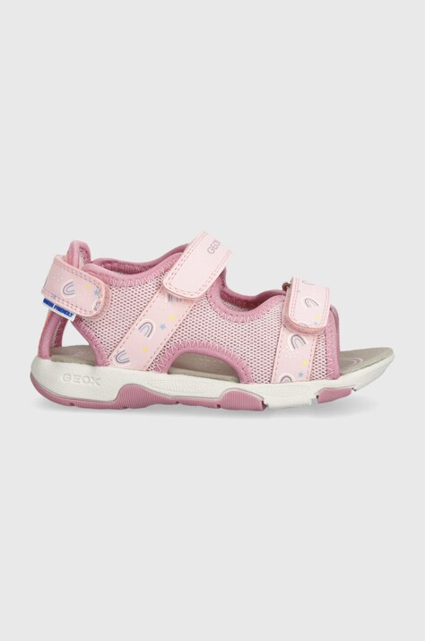 Παιδικά σανδάλια Geox SANDAL MULTY χρώμα: ροζ