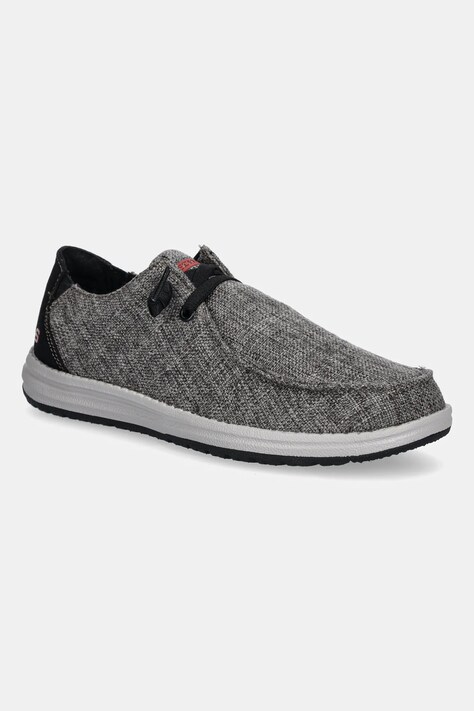 Μοκασίνια Skechers χρώμα: γκρι