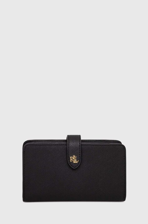 Πορτοφόλι Lauren Ralph Lauren χρώμα: μαύρο