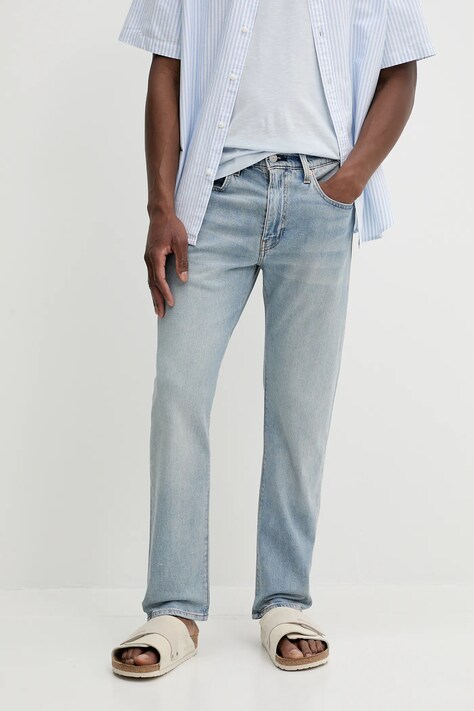 Τζιν παντελόνι Levi's 502 TAPER χρώμα: γκρι