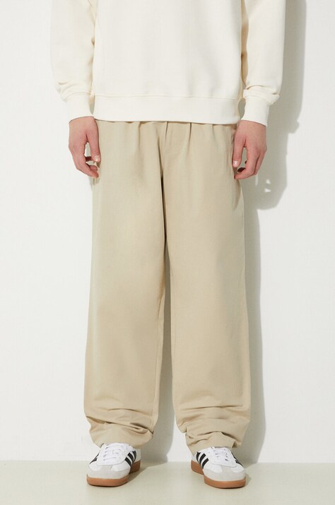 Βαμβακερό παντελόνι ICECREAM Skate Pant χρώμα: μπεζ, IC24109