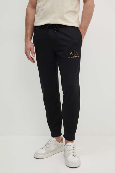 Παντελόνι φόρμας Armani Exchange χρώμα: μαύρο, 3DZPSA Z9N1Z