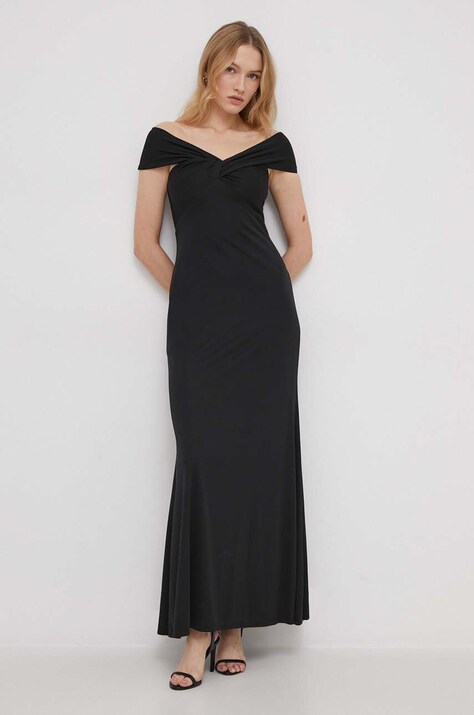 Φόρεμα Lauren Ralph Lauren χρώμα: μαύρο