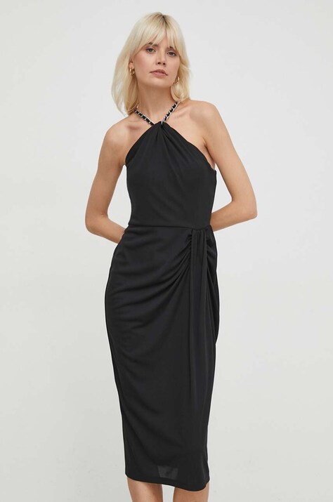 Φόρεμα Lauren Ralph Lauren χρώμα: μαύρο