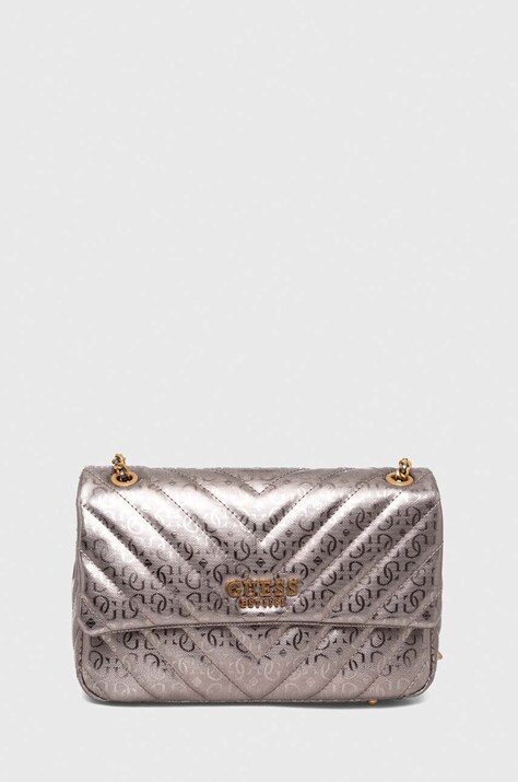 Τσάντα Guess χρώμα: καφέ
