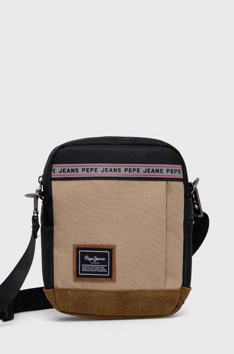 Σακίδιο Pepe Jeans CALLUM ROBEN χρώμα: μπεζ PM030827