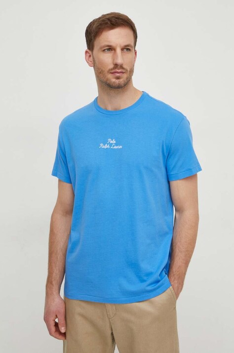 Βαμβακερό μπλουζάκι Polo Ralph Lauren ανδρικά