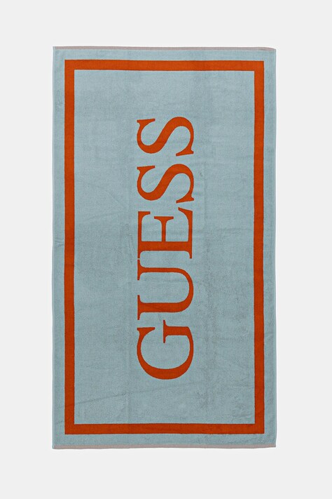 Βαμβακερή πετσέτα Guess χρώμα: τιρκουάζ, E5GZ13 SG00P