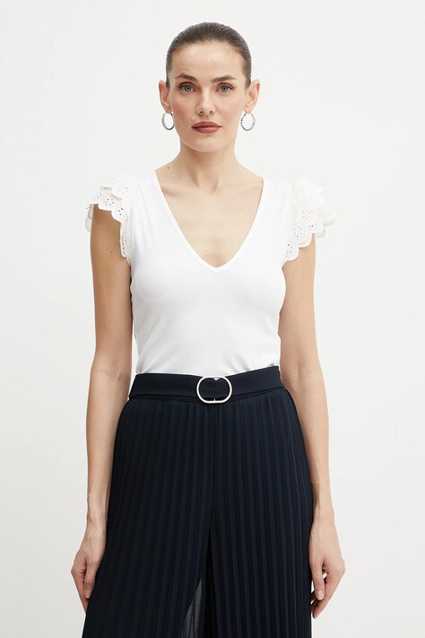 Μπλουζάκι Guess DAHLIA χρώμα: άσπρο, W5GP56 KCV52