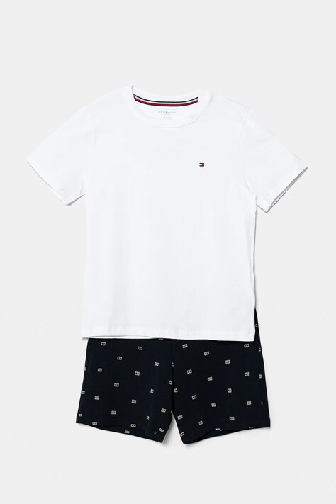 Παιδική πιτζάμα Tommy Hilfiger χρώμα: άσπρο, UB0UB00581