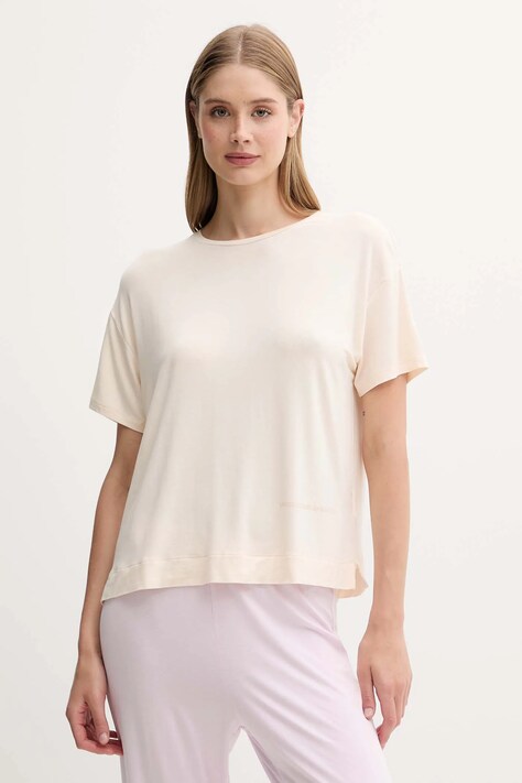 Μπλουζάκι πιτζάμας United Colors of Benetton χρώμα: μπεζ, 36MX3M07A