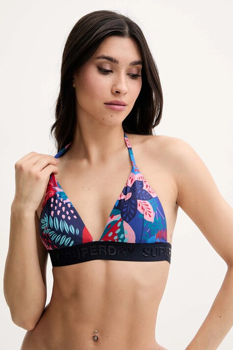 Bikini top Superdry χρώμα: ναυτικό μπλε, W3010426A-E8D