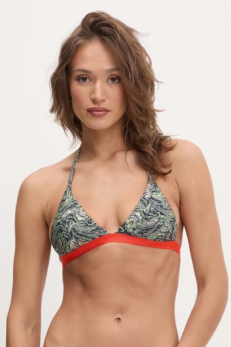 Bikini top Superdry χρώμα: πορτοκαλί, W3010450A-XKN
