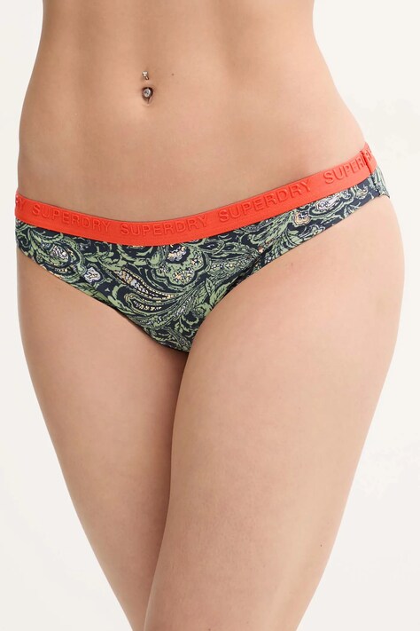 Μαγιό σλιπ μπικίνι Superdry χρώμα: πράσινο, W3010451A-XKN