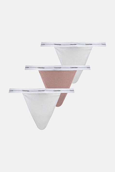 Στρινγκ Calvin Klein Underwear 3-pack χρώμα: γκρι, LV00QD5308