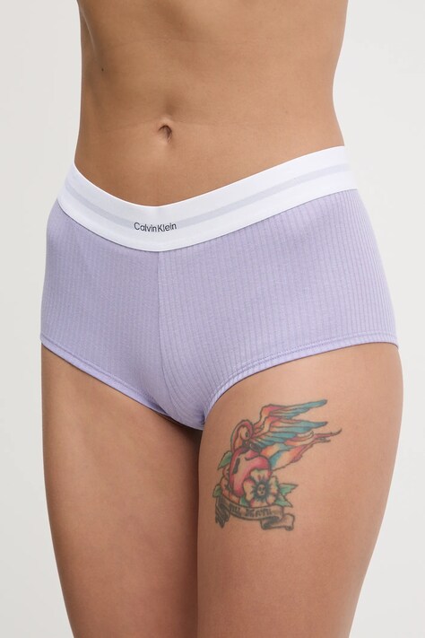 Σλιπ Calvin Klein Underwear χρώμα: μοβ, LV00QF8024