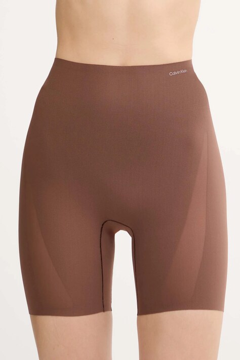Σορτς διαμόρφωσης σώματος Calvin Klein Underwear χρώμα: καφέ, LV00QF8168