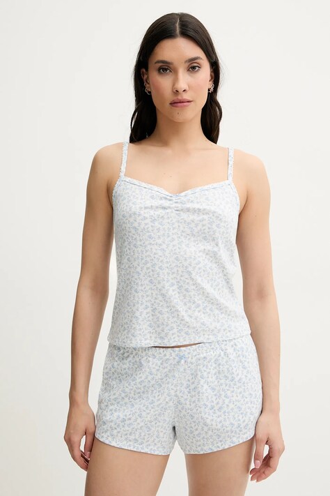 Top πιτζάμας Hollister Co. χρώμα: μπεζ, KI346-5022