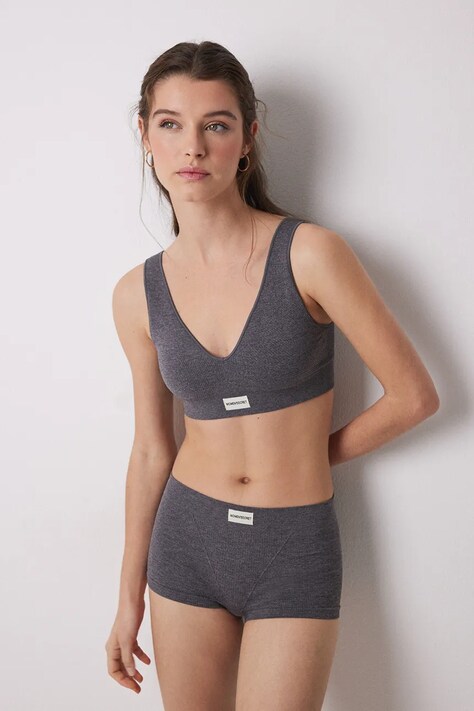Σουτιέν women'secret χρώμα: γκρι, 5109002