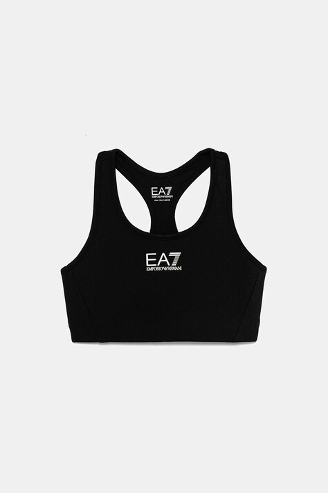 Παιδικό αθλητικό σουτιέν EA7 Emporio Armani χρώμα: μαύρο, 7G000033 AF12625