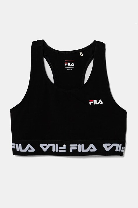 Παιδικό αθλητικό σουτιέν Fila LOHNWEILER χρώμα: μαύρο, FAT0656