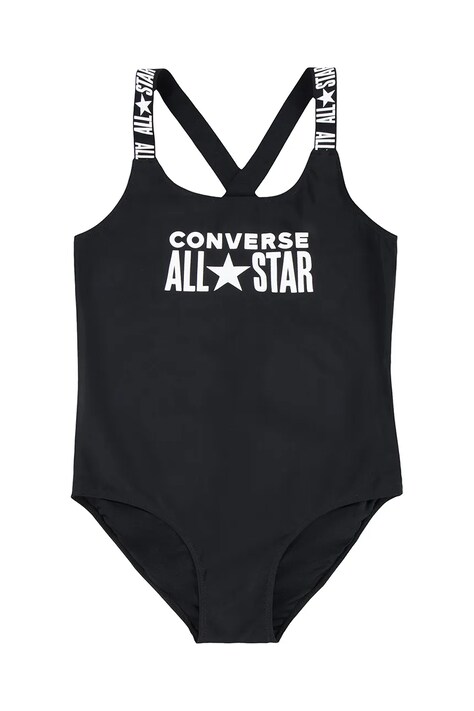 Ολόσωμο παιδικό μαγιό Converse χρώμα: μαύρο, 4CD456