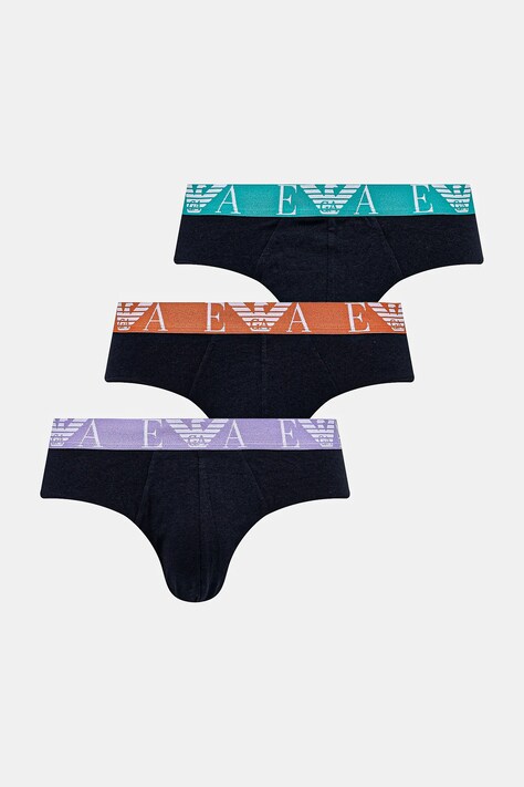 Σλιπ Emporio Armani Underwear 3-pack χρώμα: ναυτικό μπλε, EM000258 AF10778