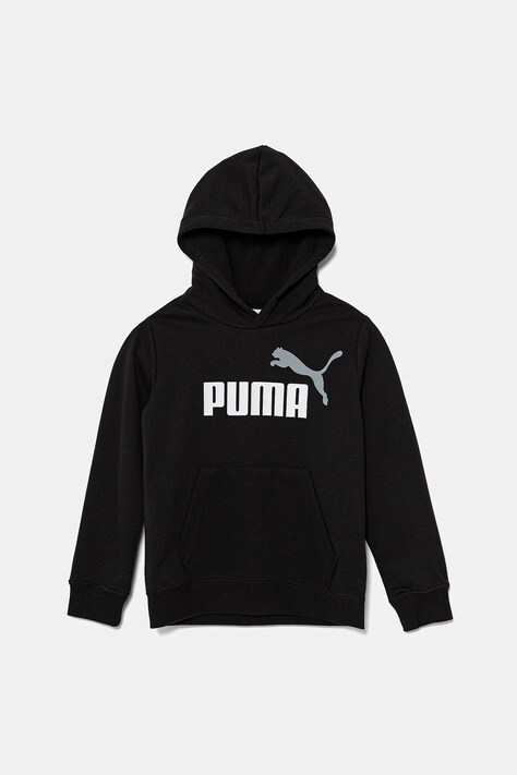Παιδική μπλούζα Puma ESS 2 COLOR No.1 Logo Hoodie TR χρώμα: μαύρο, με κουκούλα, 685823