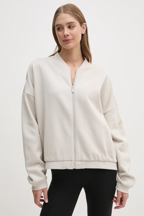 Μπλούζα adidas Essentials χρώμα: μπεζ, JD9972