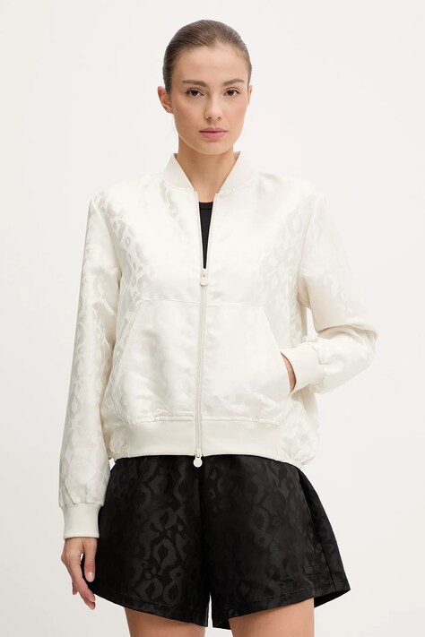 Μπουφάν bomber EA7 Emporio Armani γυναικείο, χρώμα: γκρι, AF15382.7W000483
