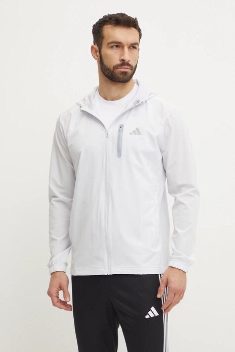 Μπουφάν adidas M WV TT χρώμα: γκρι, JM2449
