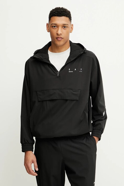 Μπουφάν EA7 Emporio Armani χρώμα: μαύρο, AF13417.7M000114