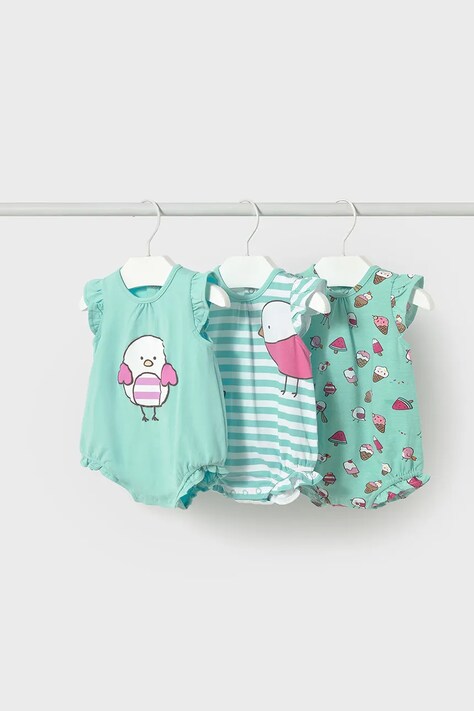 Βρεφικά βαμβακερά φορμάκια Mayoral Newborn 3-pack 1758