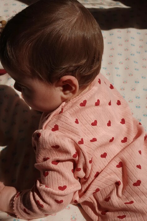 Βαμβακερή βρεφική φόρμα Konges Sløjd MINNIE ONESIE GOTS KS102586