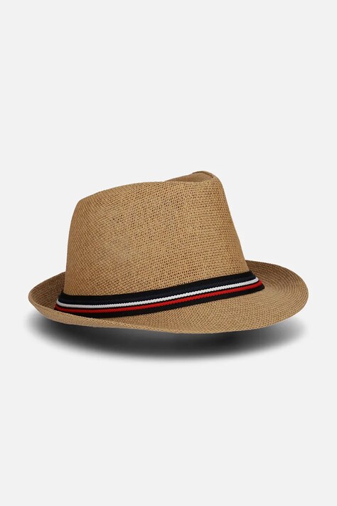 Καπέλο Coccodrillo χρώμα: καφέ, ACCESSORIES
