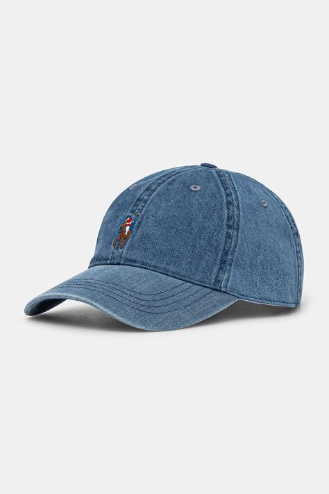 Βαμβακερό καπέλο του μπέιζμπολ Polo Ralph Lauren χρώμα: μπλε, 211967367