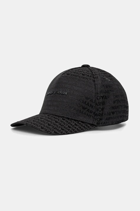 Καπέλο Emporio Armani χρώμα: μαύρο, EM001321 AF14034