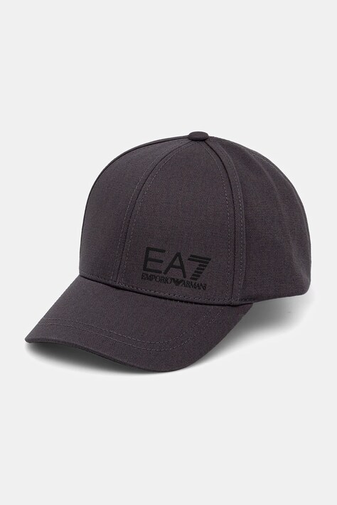 Βαμβακερό καπέλο του μπέιζμπολ EA7 Emporio Armani χρώμα: μπλε, AF11989.7X000005
