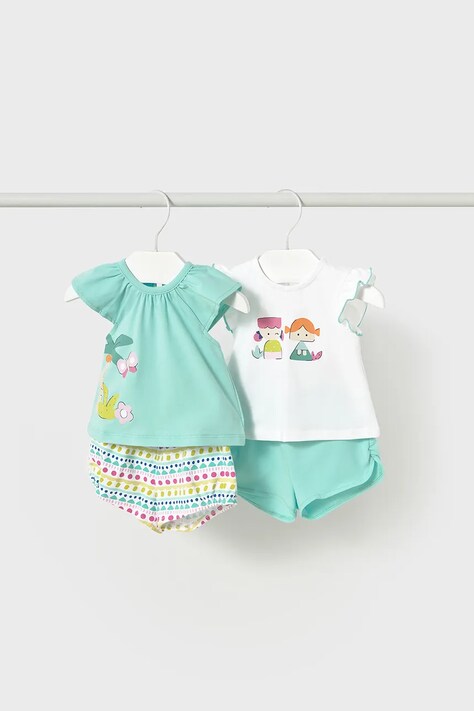 Σετ μωρού Mayoral Newborn 2-pack χρώμα: τιρκουάζ, 1671