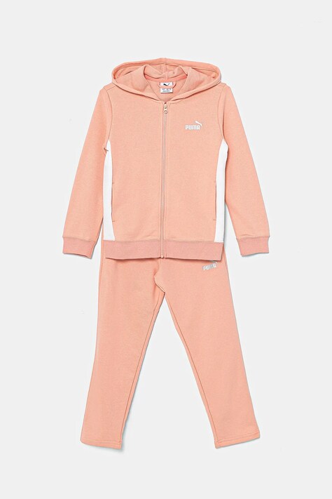Παιδική φόρμα Puma Metallic Hooded Sweat Suit TR χρώμα: πορτοκαλί, 686305